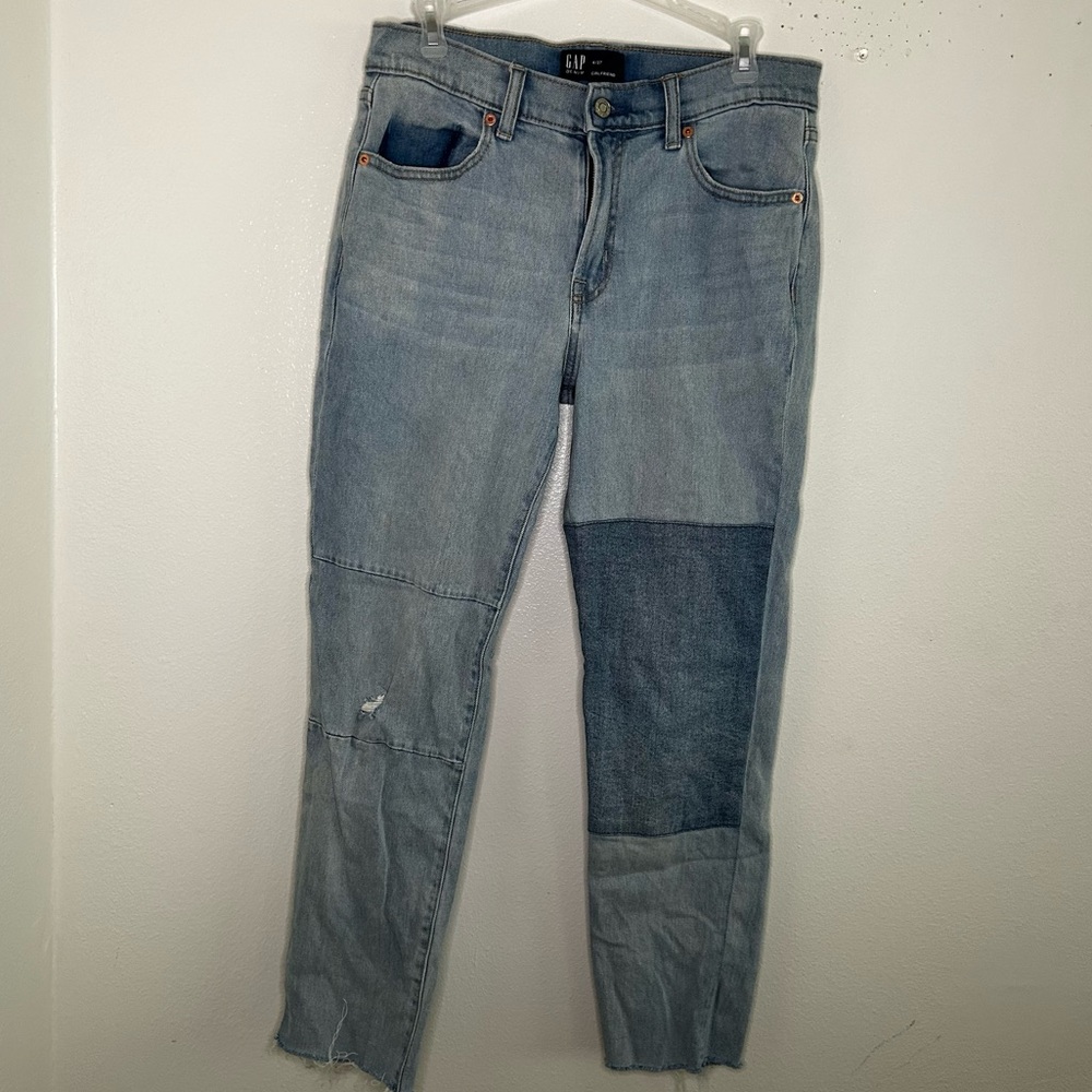 Gap Patchwork Girlfriend Jeans - image 2
